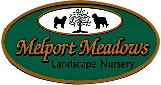 A sign for the belport meadow landscape nursery.